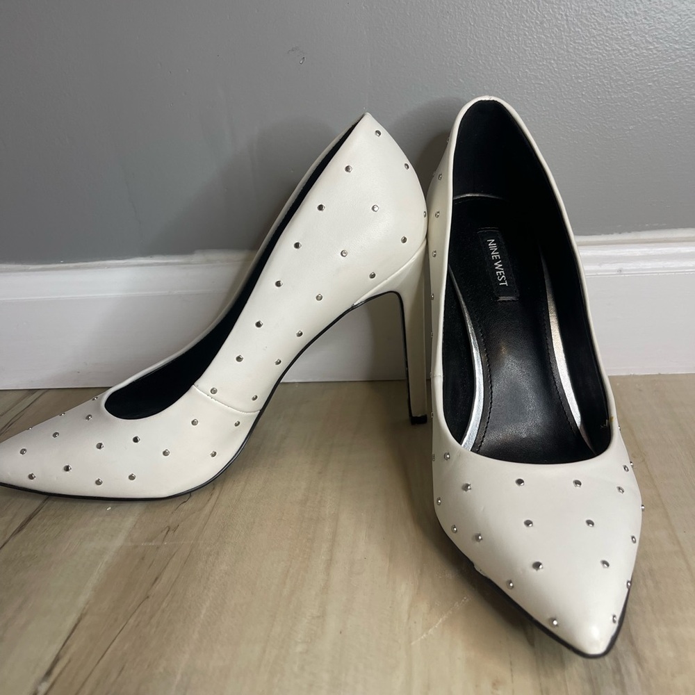 Studded Pointed Toe Stiletto Pump Women
